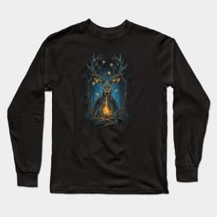 Dark Deer Artwork Long Sleeve T-Shirt